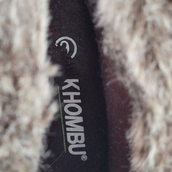 HP Khombu Gracie 9M Leather Upper Sherpa Teddy Mid Ankle Boots - Picture 13 of 13